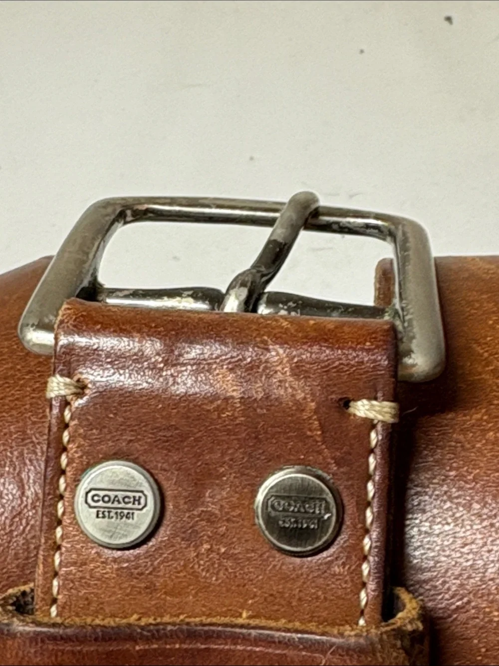Coach Leatherware Brown Leather Belt Size 32